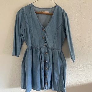 ASOS Denim mini dress //soft denim size 8